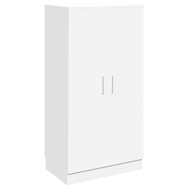 vidaXL Shoe Cabinet 7 Shelves White