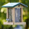 dobar Bird Feeder with Silo FSC Wood Natural and Green