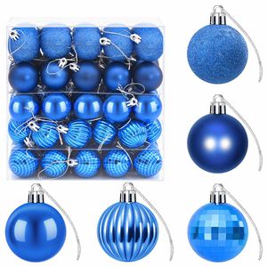 vidaXL Christmas Ball Set 100 pcs Blue Dia. 4 cm Polystyrene
