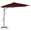 vidaXL Garden Parasol with Steel Pole Bordeaux Red 300x230 cm