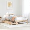 vidaXL Bed Frame with Drawers without Mattress 75x190 cm Small Single