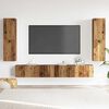 vidaXL Wall Mounted TV cabinets 4 pcs Old Wood Engineered Wood