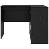 vidaXL Corner Desk with Drawer Black Oak 102 x 88 x 75 cm