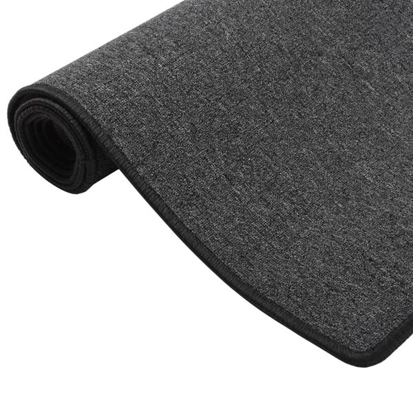vidaXL Carpet Runner Anthracite 80x400 cm