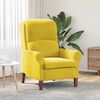 vidaXL Armchair Yellow 76 x 94 x 102 cm Velvet