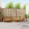 vidaXL Outdoor Sofa Set 7 pcs Natural Solid Acacia Wood