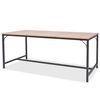 vidaXL Dining Table Ash 180x90x76 cm