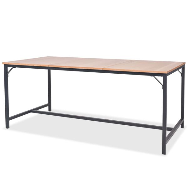 vidaXL Dining Table Ash 180x90x76 cm
