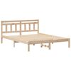 vidaXL Bed Frame Brown 140 x 200 cm Solid Pine Wood