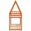 vidaXL Bunk Bed without Mattress Wax Brown 90x190 cm Single Solid Wood Pine