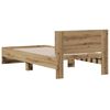 vidaXL Bed Frame Artisan Oak 90 x 200 cm Engineered Wood