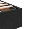 vidaXL Storage Bed with Mattress Black 200 x 200 cm Velvet