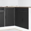 vidaXL Kitchen Base Cabinet "Porto" Black Engineered Wood