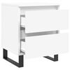 vidaXL Bedside Cabinet White 40x35x50 cm Engineered Wood