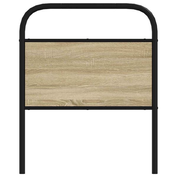 vidaXL Replace Headboard Sonoma Oak 80 cm Steel and Engineered Wood
