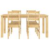 vidaXL 5 Piece Dining Set Panama Solid Wood Pine