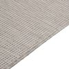 vidaXL Outdoor Flatweave Rug 140x200 cm Light Grey