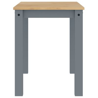 vidaXL Dining Table Panama Grey 117x60x75 cm Solid Wood Pine