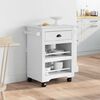 vidaXL Kitchen Trolley BODO White 67.5x45x80 cm