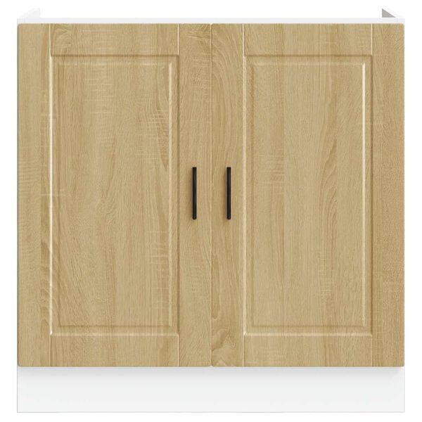vidaXL Sink Base Cabinet&nbsp;"Porto" Sonoma Oak 80x46x81.5 cm&nbsp;Engineered Wood