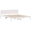 vidaXL Bed Frame White 180 x 200 cm Solid Pine wood