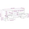 vidaXL TV Cabinet with Drawer Brown 100 x 33 x 46 cm Solid Mango Wood