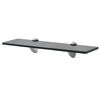 vidaXL Floating Shelves 2 pcs Glass 40x10 cm 8 mm