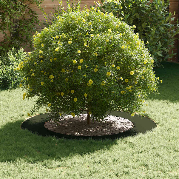 vidaXL suitable for Flat Tree Rings 5 pcs Olive green &Oslash;60 / 90 cm Steel