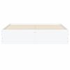 vidaXL Bed Frame with Drawers without Mattress White 140x190 cm