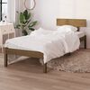 vidaXL Bed Frame without Mattress Honey Brown Solid Wood Pine Single