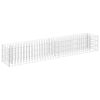 vidaXL Gabion Raised Bed | Silver | Galvanised Steel | Large | Heavy Duty