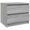 vidaXL Bed Cabinet Grey Sonoma 50x39x43,5 cm Engineered Wood