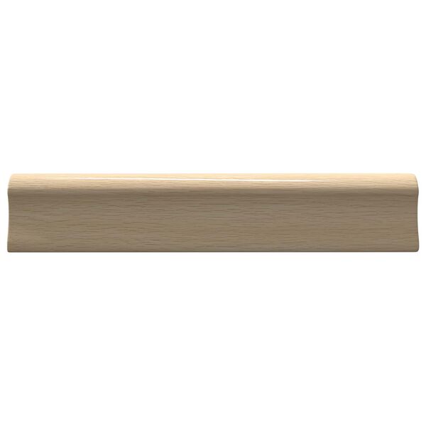 vidaXL Straight Handle 2 pcs Natural Wood Color 130 x 25 x 30 mm