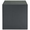 vidaXL Safe Box with Lock Dark grey 35 x 25 x 25 cm Steel