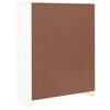 vidaXL Shoe Cabinet ALTA White 77x35x96 cm Solid Wood Pine