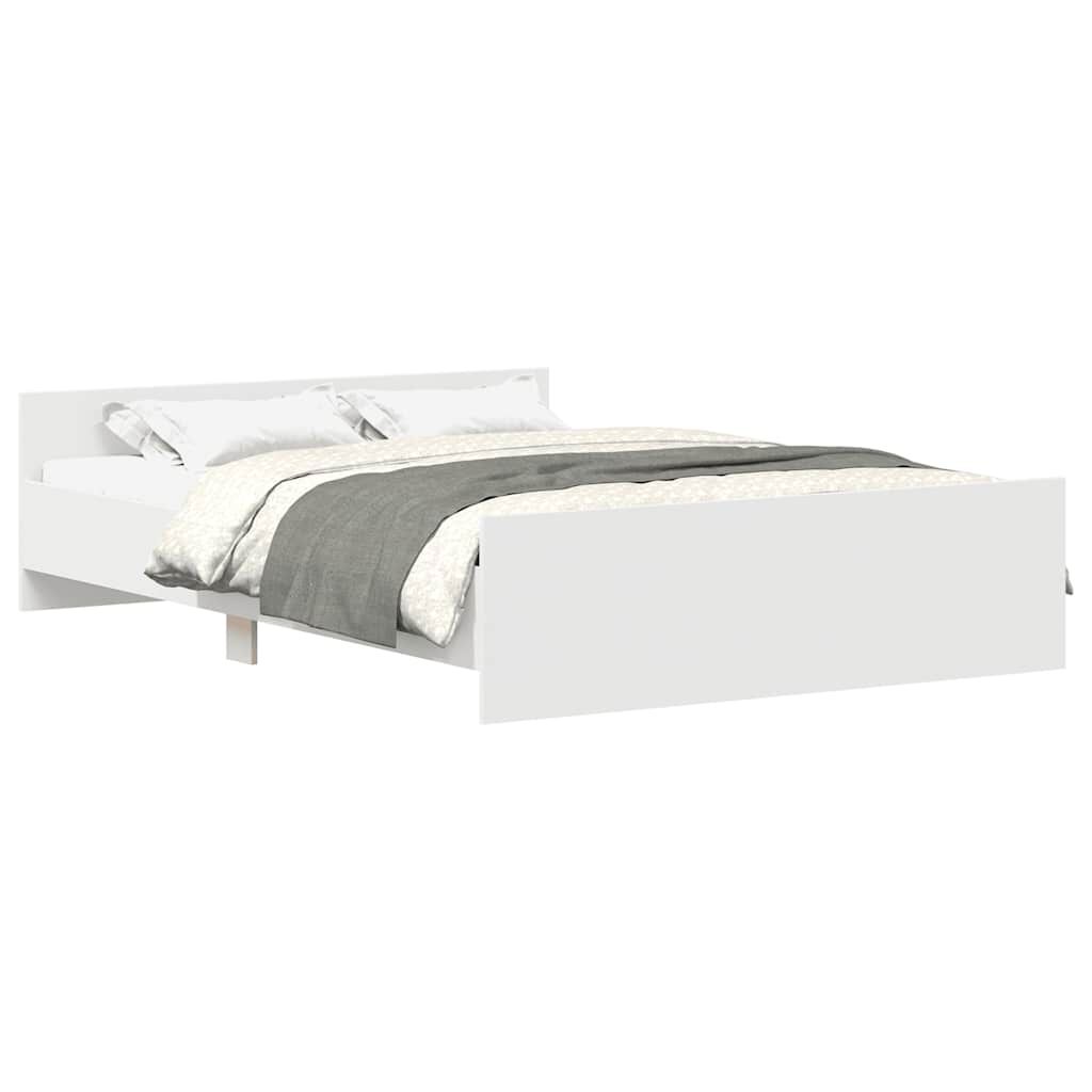 vidaXL Bed Frame without Mattress White 140x200 cm