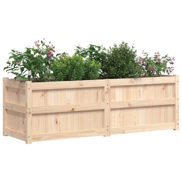vidaXL Garden Planter 150x50x50 cm Solid Wood Pine