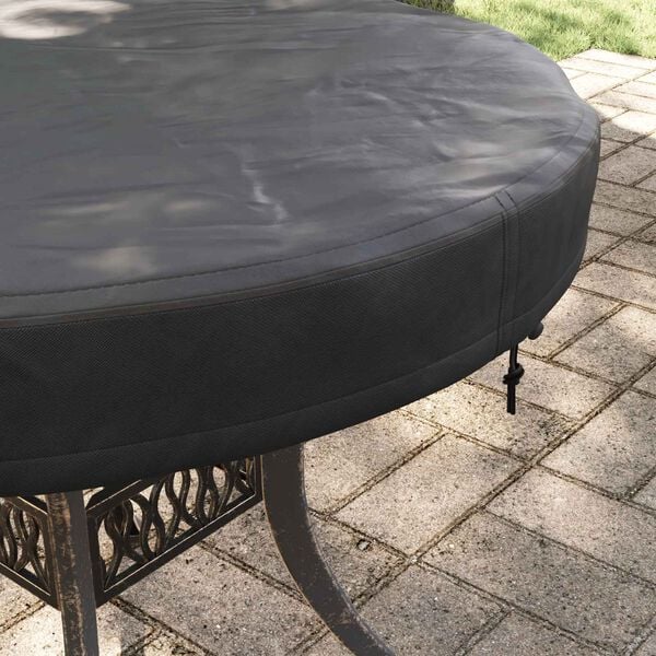 vidaXL Outdoor Table Cover Black 62 x 62 x 10 cm 600D Oxford Fbric