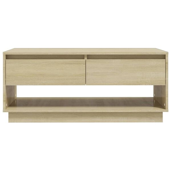 vidaXL Coffee Table Sonoma Oak 102.5x55x44 cm Engineered Wood