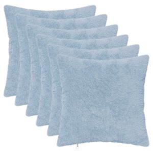vidaXL Cushion Cover 6 pcs HEERLEN Light Blue 30 x 30 cm
