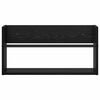 vidaXL Magazine Rack Black Oak 60 x 12 x 30 cm Engineered Wood