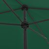 vidaXL Beach Parasol Green 200x125 cm
