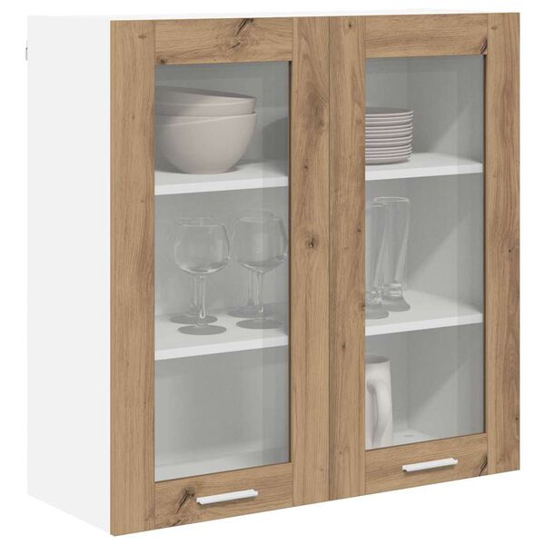 vidaXL Hanging Cabinet Artisan Oak 80 x 31 x 80 cm Engineered Wood
