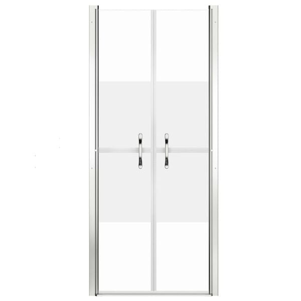 vidaXL Shower Door Half Frosted ESG 96x190 cm