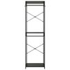 vidaXL Wardrobe Black 60x40x213 cm Metal and Engineered Wood