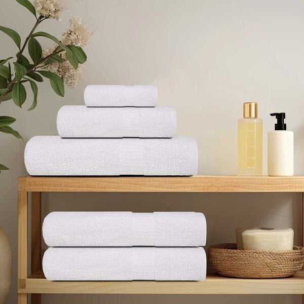 vidaXL Hand Towels 50 pcs "FROGN" White 50x100 cm 100% Cotton