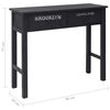 vidaXL Console Table Black 90x30x77 cm Wood