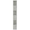 vidaXL Book Cabinet/Room Divider Concrete Grey 80x24x192 cm Engineered Wood