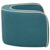 vidaXL Foldable Dog Sofa Turquoise 76x71x30 cm Linen Washable Cushion