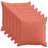 vidaXL Cushion Cover 6 pcs HOUTEN Red Orange 80 x 80 cm Corduroy